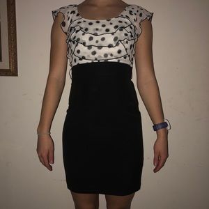 Black and White Business Dress